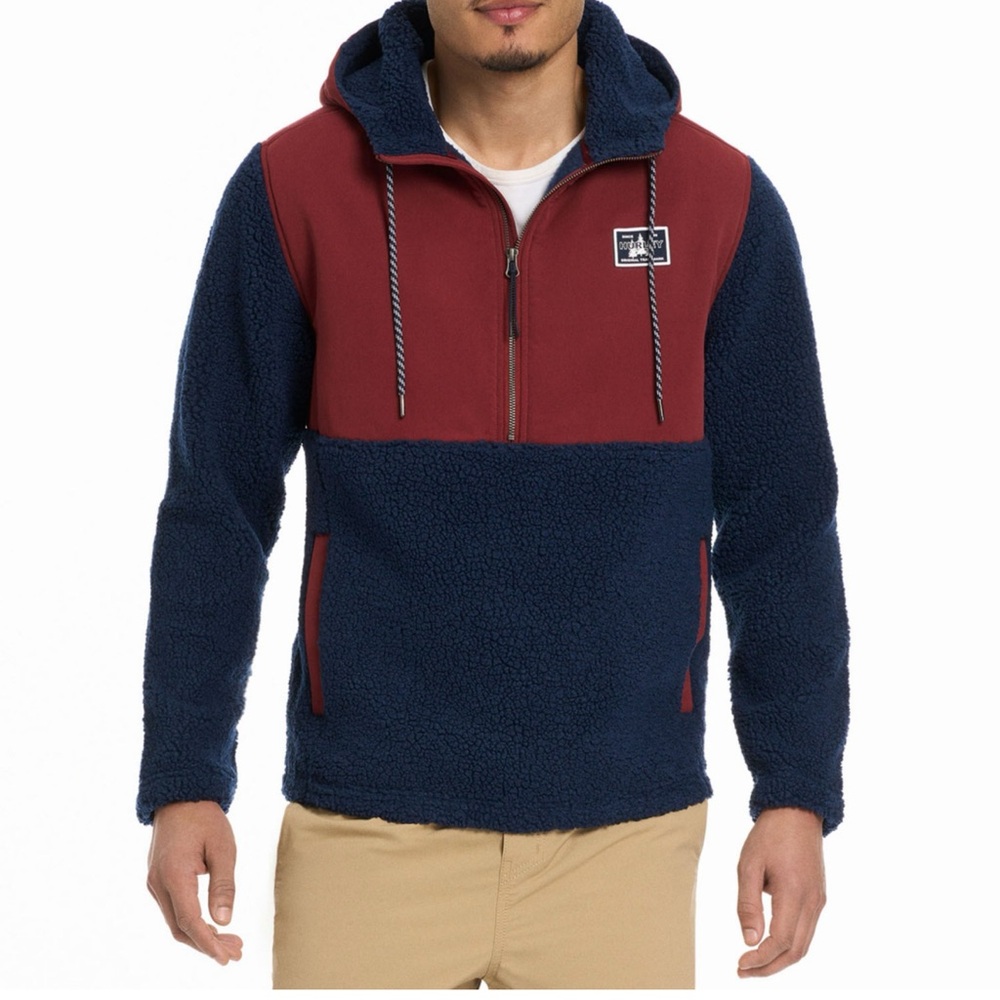 Hurley Half zip Sherpa Anorak Hoodie